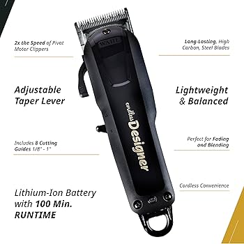 Amazon.com: Wahl Professional Designer Cordless Clipper